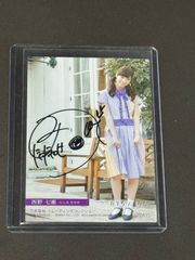 28.乃木坂46　トレカ　一期生　西野七瀬　直筆自筆サイン入り トレーディングコレクションパート　SP041J　075/100