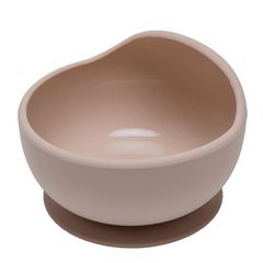 Wooden Teether 離乳食食器 ベビー用 くっつく 吸盤ボウル シリコン 赤ちゃん 滑り止め こぼれ防止 ひっくり返し防止 すくいやすい 吸着おわん 電子レンジ食洗器対応 お出産祝い ギフト プレゼント ページュ 1