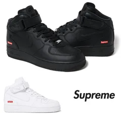 シュプリーム スニーカー Supreme Nike Air Force 1 Mid コラボ エアフォース ミッド ナイキ 靴 ロゴ ユニセックス 本物 正規品 [衣類] ユ00572