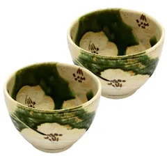 中垣連次　志野色絵十草　湯呑　小鉢 中垣連次のうつわ-陶器・和食器の通販｜うつわ耶馬都