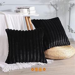 45x45_ブラック Otostar クッションカバー 45×45cm 2枚セッ