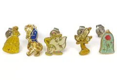 【中古】アクセサリー(非金属) 集合 ピアス5個セット 「美女と野獣」 東京ディズニーリゾート限定