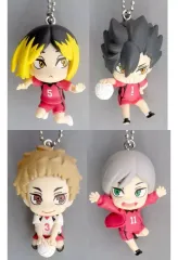 【中古】キーホルダー 全4種セット 「でふぉフィグ! ハイキュー!! 音駒高校キーホルダー」