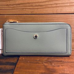 LJ-P0112MGR 軽くてうすい長財布 フェイクレザー ミントグリーン