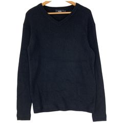 AZUL BY MOUSSY アズールバイマウジー Vネック ニット sizeL/ブラック