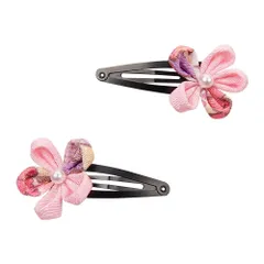 七五三 髪飾り 成人式 振袖 浴衣 和装 つまみ細工 髪 飾り 着物 髪飾り OTAKUMARKET 袴 卒業式 結婚式 セット 三歳 七歳 女の子 ガールズ 5タイプ 4カラー (Eタイプ花2個(ピンク))