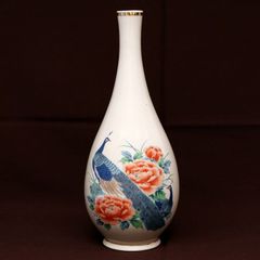 T17 「桜尾長鶏」名硝窯 金彩花瓶 乳白色硝子壺 中国美術 T17 「桜尾長鶏」名硝窯 金彩花瓶 乳白色硝子壺 中国美術 - メルカリ