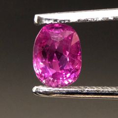 天然　非加熱　ミャンマー産　パープルサファイア　ルース　0.88ct 　美濃色 　AIGS鑑別書付き