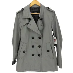 バーバリーブラックレーベル BURBERRY BLACK LABEL 背抜き ショートトレンチコート レディース import：L 