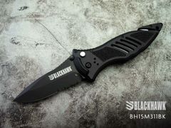 ●● ブラックホーク BH15M311BK CQD フォルダー 直波コンビ刃 Large Folding Knife BLACKHAWK (サバゲー)