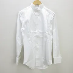 G■バーニーズニューヨーク/BARNEYS NEWYORK ウイングカラーシャツ/Yシャツ【39/15/2/1】白/men's/89【中古】■