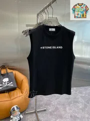 【今日WTO】New 石頭家 春夏 丸首ベスト-BM00