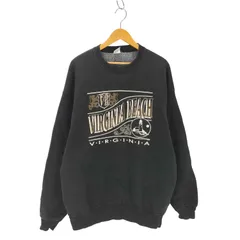 フルーツオブザルーム FRUIT OF THE LOOM 90S USA製 裏起毛プリントクルーネックスウェット メンズ JPN：XL 