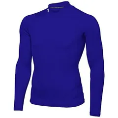 アンダーアーマー(UNDER ARMOUR) コンプレッションウェア ヒートギアアーマー モック 長袖 メンズ 1369606 ロイヤル/ホワイト Mサイズ