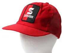 【お得なクーポン配布中!】 未使用 90s USA製 企業 ワッペン メッシュ ベースボール キャップ 帽子