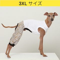 メルカリ イタグレ服 3XL ヒョウ柄 ロンパース つなぎ レオパードゆったり ジョガーパンツ 小型犬 中型犬 大型犬 春夏 doggystar ドッギースター