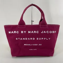 A3✨マークバイマークジェイコブス A4収納可 肩掛け可 キャンバス トートバッグ ピンク