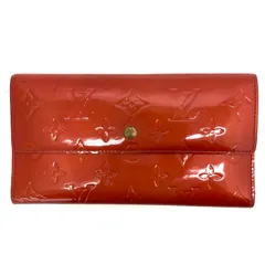 ◆LOUIS VUITTON◆ルイヴィトン  ヴェルニ ポルトトレゾール インターナショナル 長財布 折りたたみ財布 三つ折り財布 レッド 赤