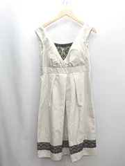 ◇ ⊂ ノーブランド ノースリーブ ロング ワンピース サイズ13AR イエローベージュ系 レディース E  【1503050016735】