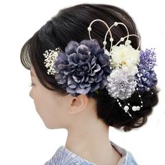 「在庫わずか」Baramoly 髪飾り ダリア 和装 着物 浴衣 プリザーブドフラワー 造花 花飾り 祭り 花火大会 成人式 結婚式 卒業式 七五三 ウエディング 謝恩会 かわいい 簡潔 髪留め