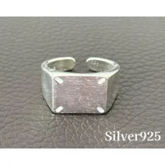 シルバー リング  スクエア メキシカン ヴィンテージリング r17