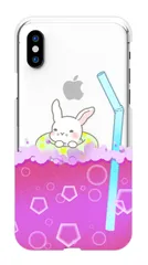 シンプルスマホ6 A201SH ケース カバー スマホケース ハードケース ジュース パンダ アザラシ ペンギン シロクマ うさぎ 猫 犬 かわいい クリア 透明 カラー07