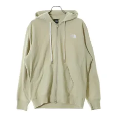 THE NORTH FACE (ザノースフェイス) スクエアロゴ フルジップフーディ ベージュ NT12335