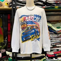 新品未使用 h 重厚感おすすめ｜アメリカンハイストリート NASCAR モーターサイクル＆レーシンググラフィック 長袖Tシャツ 男女兼用 春秋向け
