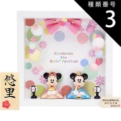種類2:フレーム花飾りセット ディズニー 雛人形 ひな人形 おひなさま ミッキー ミニー 親王飾り コンパクト かわいい おしゃれ 手書き名入れ特典 送料無料 小さい 人気 お雛様 ひな祭り 初節句 キャラクター 吉徳 .雛人形.