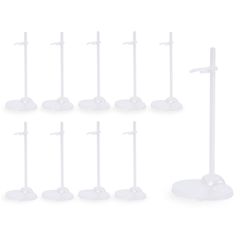 【迅速発送】calm wish 人形 フィギュア スタンド ドール ディスプレイ アクション ベース 台座 リカ バービー アイシー ねんどろいど 汎用 クリア 10個