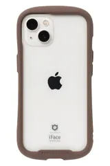 iFace Reflection iPhone 13 ケース クリア 強化ガラス (ブラウン)【アイフェイス アイフォン 13 カバー 透明 耐衝撃 米国MIL規格取得 ストラップホール付き】 [iPhone 13専用・ブラウン]