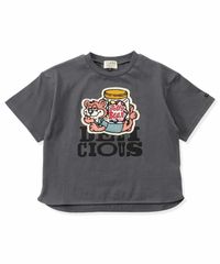 サガラワッペンTシャツ　F.O.KIDS R207275　チャコール