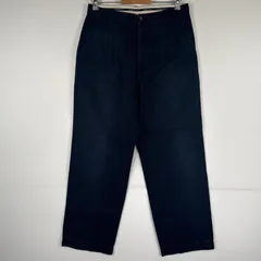 古着 ポロ・ラルフローレン POLO RALPH LAUREN チノパンツ チノパン ワンポイント スラックス コットン w32 L34  ネイビー メンズ