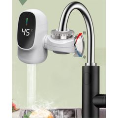 電気蛇口 電気温水器 電気タンクレス給湯器 電気温水ヒーター 電気水栓 家庭用温水器 3秒の速熱 3000W LCD温度表示 簡単インストール 冷温切り替え#わふうひゃっぽうばこ