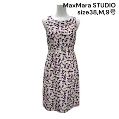 未使用 MaxMara STUDIO マックスマーラ ステュディオ ワンピ 膝丈 袖なし 38、M、9号 レディース S5R014のサムネイル