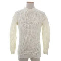 アイボリーコート ivory court TENSE＆RELAX MIND ニット カットソー 長袖 モックネック ドロップショルダー アルパカ混 無地 白 ホワイト トップス /NAのサムネイル