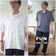 modem design/FUN(モデムデザイン/ファン) アロハシャツ 半袖 オープンカラー 開襟シャツ F-25027557