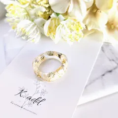 サイズが選べる♡フラワークリアリング