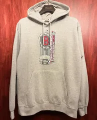 希少 Majestic × MLB BOSTON RED SOX 2013 WORLD SERIES CHAMPIONS 記念モデル プルオーバーパーカー グレー