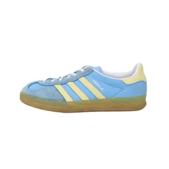 adidas アディダス サイズ:US6 1/2(23.5cm) / GAZELLE INDOOR W IE2960/ ガゼル インドア レースアップ / ライトブルー イエロー / ローカット スニーカー シューズ 靴【レディース】【中古】