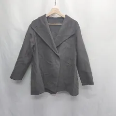 ◇ ⊆ UNIQLO ユニクロ ノーカラー　ベーシック 長袖 コートジャケット サイズＳ グレー系 レディース E  【1504210003459】