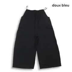 doux bleu / ドゥーブルー / レーヨンリネンサロペット（ブラック） doux bleu / ドゥーブルー / レーヨンリネンサロペット