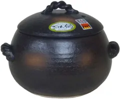 D-5 昭和レトロ 照山焼 四日市萬古焼 ご飯鍋 斎木勲監修 2.5合炊き D-5
