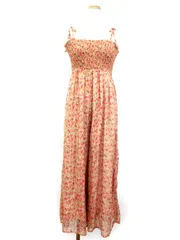 アナザーエディション ANOTHER EDITION アローズ オールインワン サロペット 花柄 リボン ピンク ako