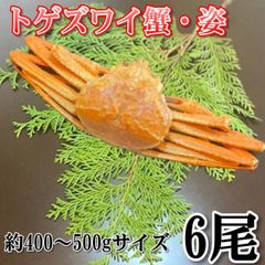 【お歳暮】ボイルトゲズワイ蟹　6尾 約400－500gサイズ 冷凍
