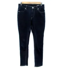 ヘザー Heather デニムパンツ ジーンズ スリム アンクル丈 M 紺 ネイビー /HO31