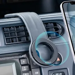 マグネットリング付属 角度調整 360° マグセーフ iPhone Magsafe対応 強力磁石 粘着テープ取付 Android対応 自在に曲がる IMP304 貼り付け 家庭用 ダッシュボード スマホホルダー スマホホルダー でもスタンドとしてご使用可能 マ