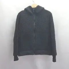 ◇ ⊇ UNIQLO ユニクロ 長袖 ボアジャケット サイズXL ブラック レディース E  【1504240009469】