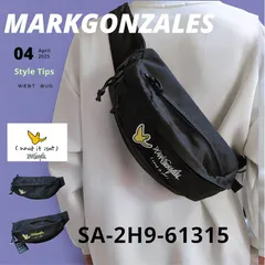 ボディバッグ メンズ 小さめ 黒 マークゴンザレス ボディバッグ アウトドア 収納 スケーター スポーティー デート フェス ライブ　ペッドボトル