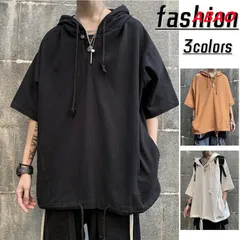 パーカー メンズ 半袖パーカー シャツ 夏用 半袖パーカー ジップアップ オーバーサイズ 夏パーカー フード付き 大きいサイズ おしゃれ